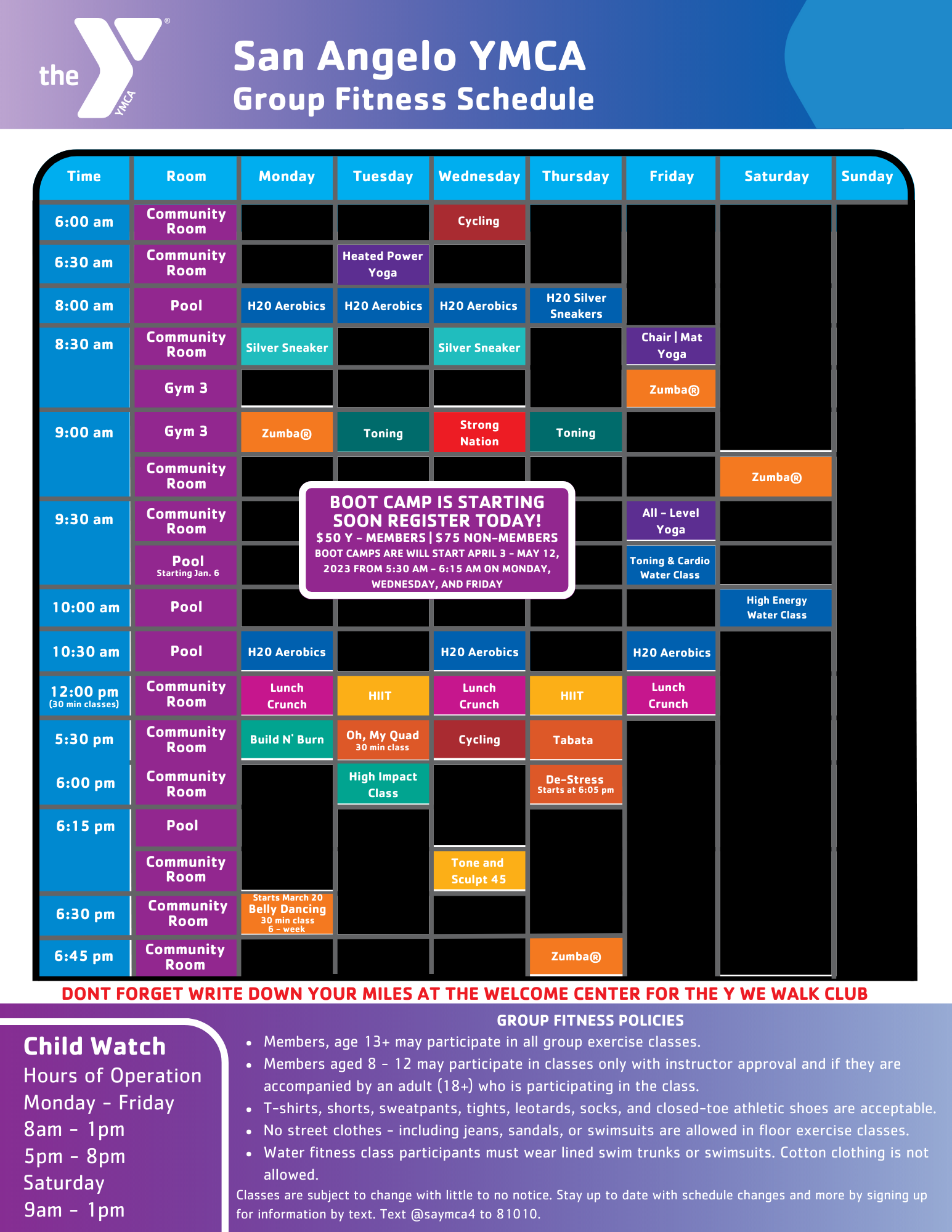 La Fitness Pool Schedule 82 - 1lv13am