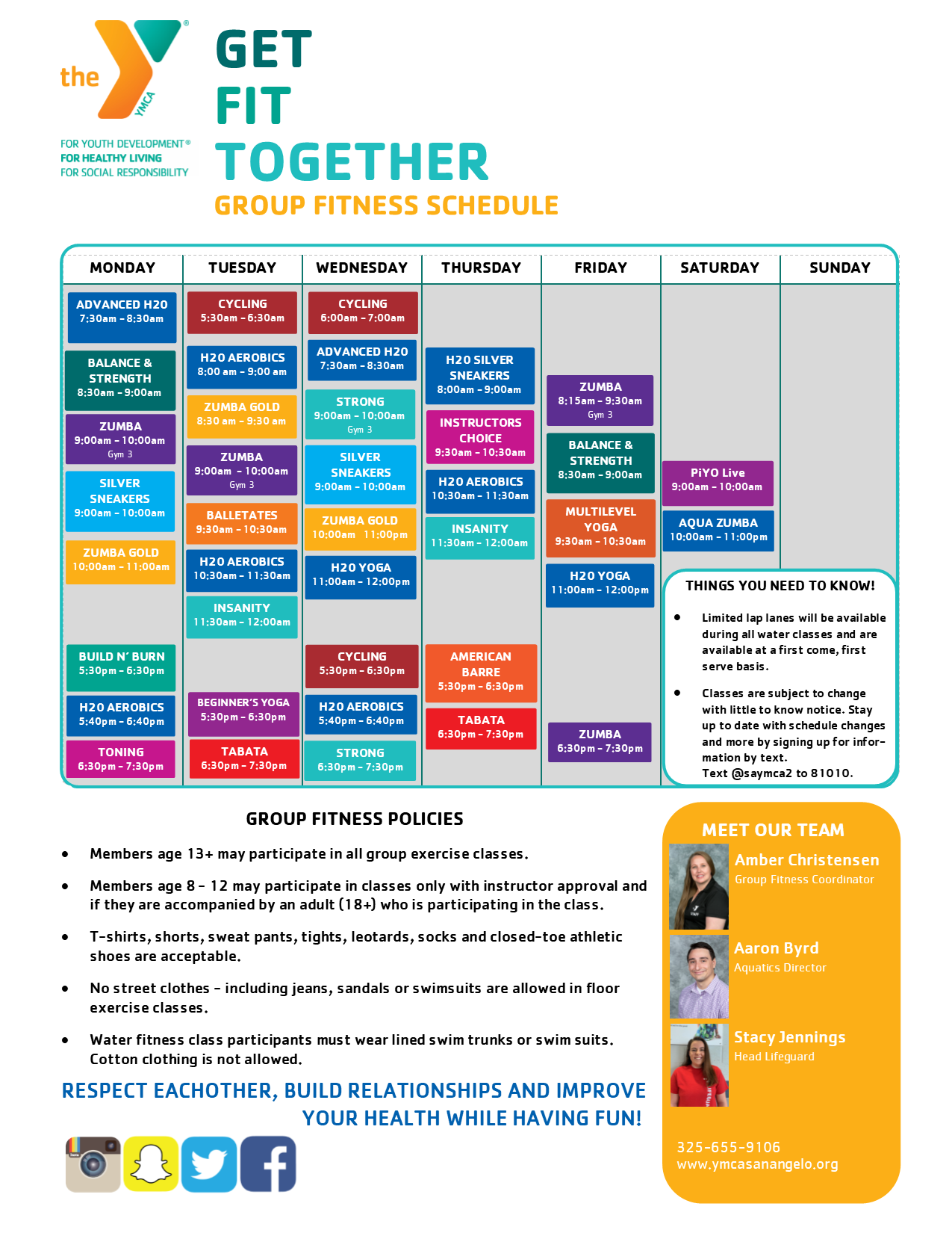 Ymca Group Fitness Schedule Blog Dandk